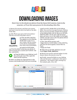 Downloading Images handout for C226