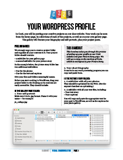 Uploading to Wordpress handout for C226