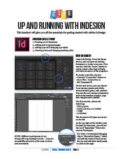 InDesign introduction handout for C226