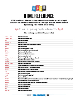 HTML handout for C226